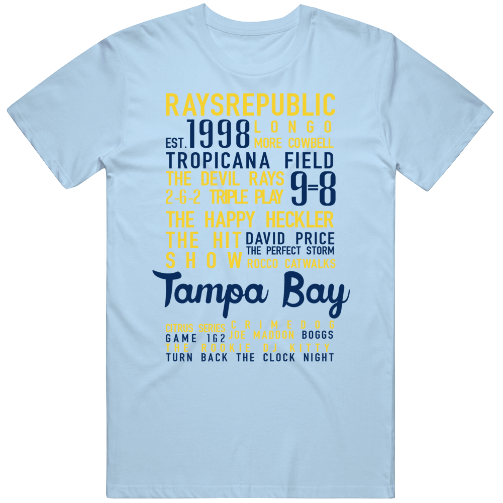 The Legend Of Tampa Bay Banner Tampa Bay Baseball Fan T Shirt –  theBigGuavaTshirts