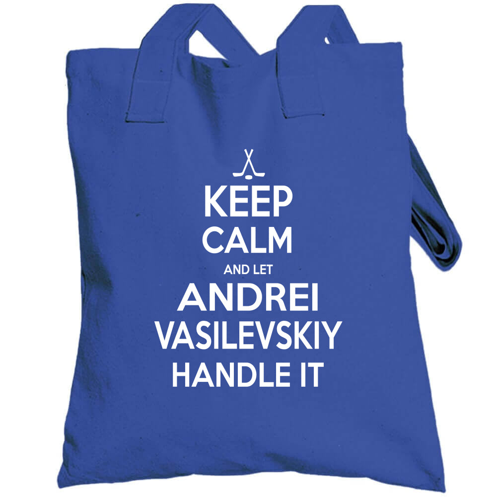 Tampa Bay Lightning Andrei Vasilevskiy Men's Cotton T-Shirt - Heather Gray - Tampa Bay | 500 Level